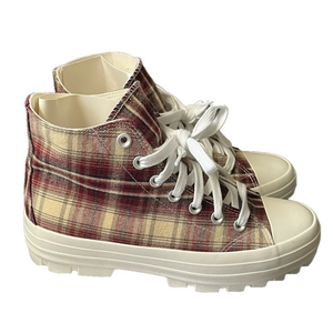 NOBO~ PLATFORM PLAID SNEAKERS~9